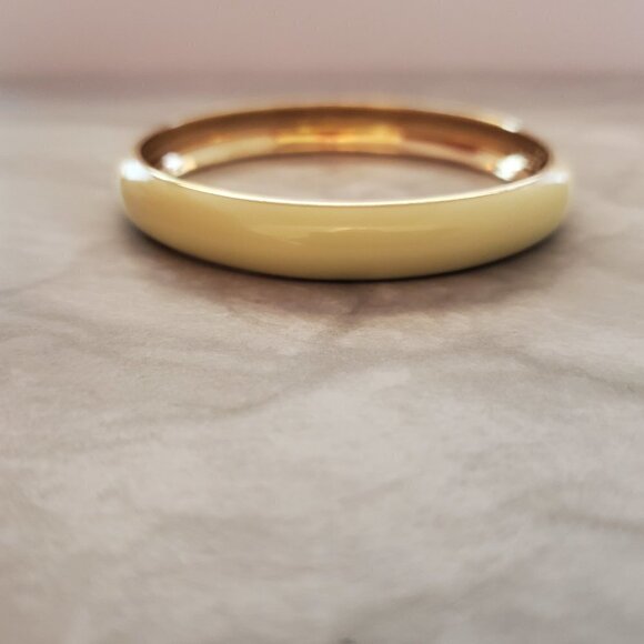 💕 J.Crew Cream Enamel Bangle Bracelet 💕 - Picture 4 of 9